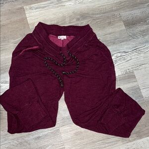Sundry by Evereve Comfy Burgundy Jogger Pants